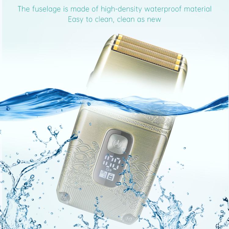 VGR V-335 Retro Digital Display IPX6 Electric Shaver