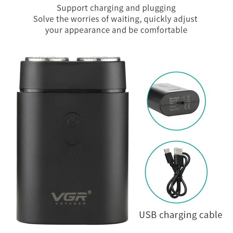 VGR V-341 Rotating 2 Cuttter Head Portable Electric Shaver