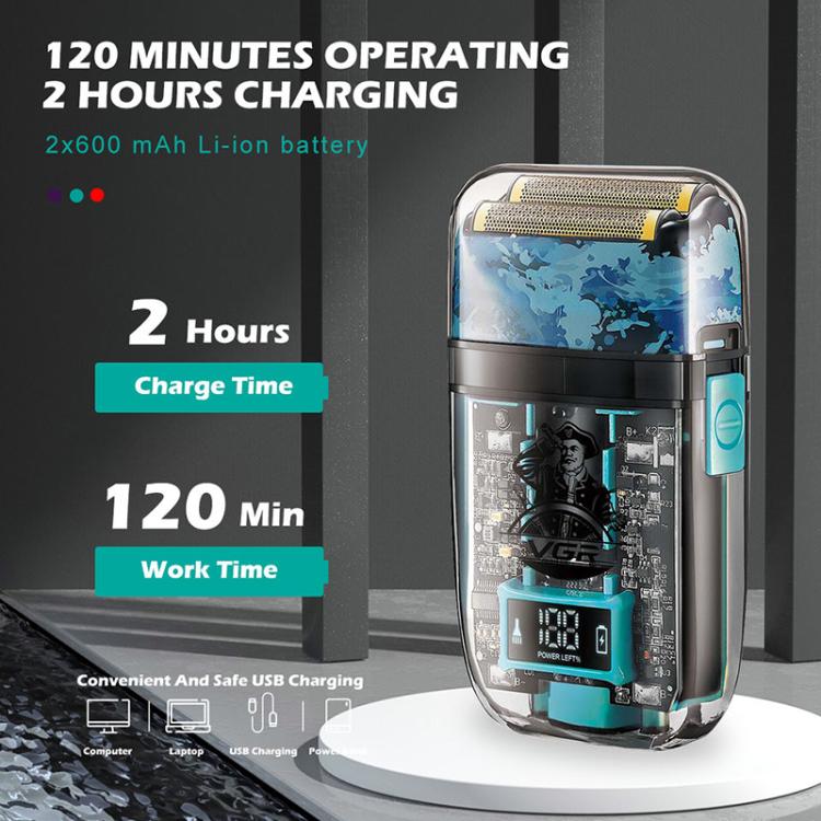 VGR V-352 Double Cutter Head Portable Electric Foil Shaver