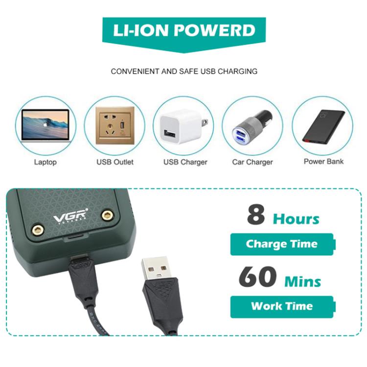 VGR V-353 Floating Cuttter Head Portable Electric Shaver