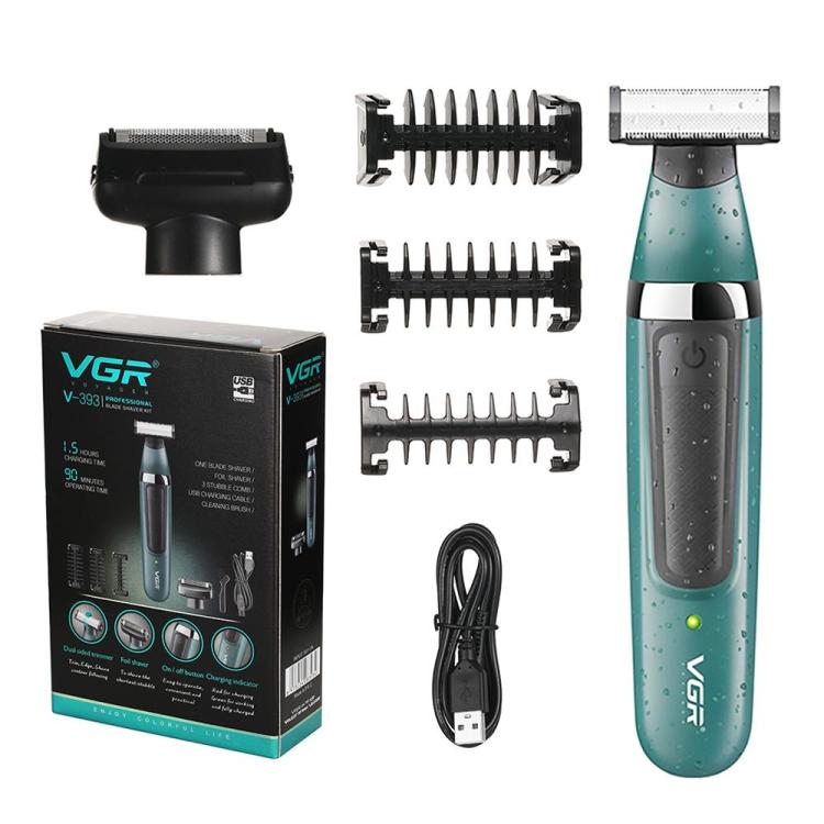 VGR V-393 Double Cuttter Head IPX5 Electric Shaver, V-393