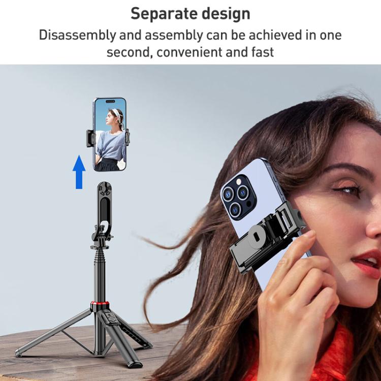 Lenovo Thinkplus H1V Premium Aluminum Alloy Bluetooth Selfie Stick, 1.3m