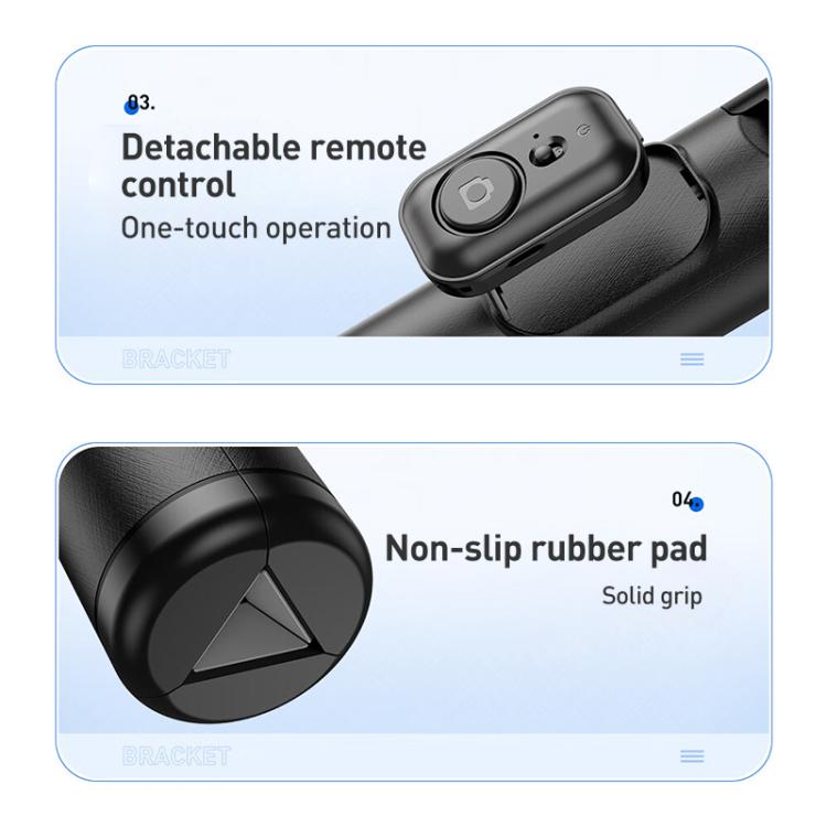 Lenovo Thinkplus H1V Premium Aluminum Alloy Bluetooth Selfie Stick, 1.3m