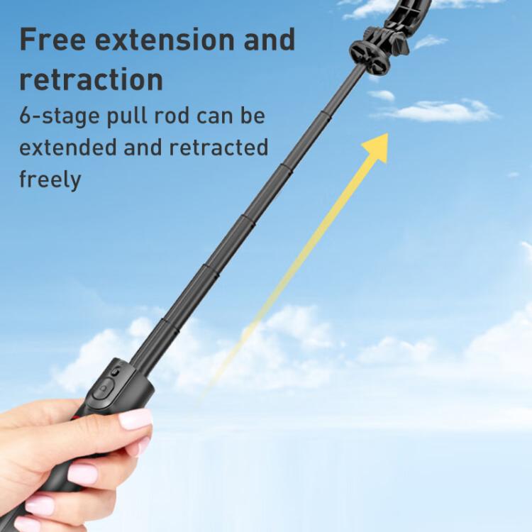 Lenovo Thinkplus H11B Flagship Stainless Steel Bluetooth Selfie Stick, 1.1m