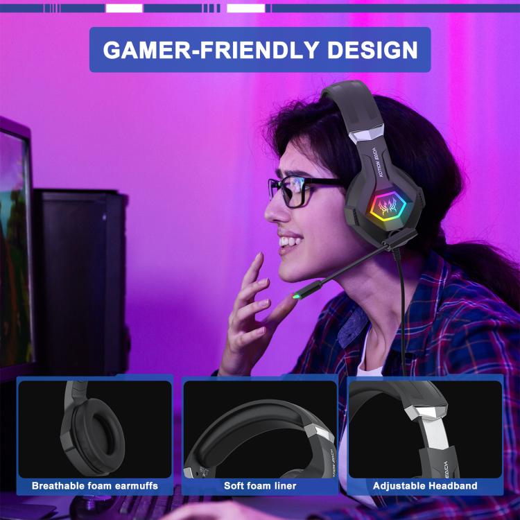 KOTION EACH GS450 Omni-directional Esports Headset with Mic, Length: About 1.9m