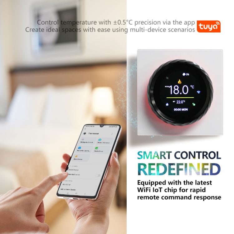 1.6 inch TFT Color Screen WiFi Smart hreaded Knob Thermostat
