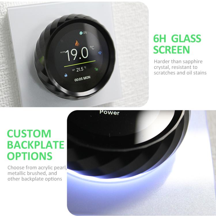1.6 inch TFT Color Screen WiFi Smart hreaded Knob Thermostat