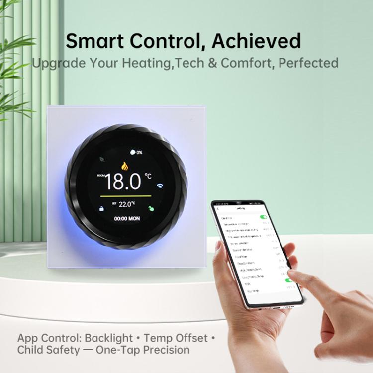 1.6 inch TFT Color Screen WiFi Smart hreaded Knob Thermostat