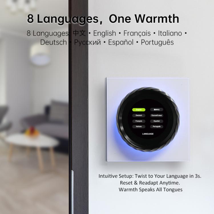 1.6 inch TFT Color Screen WiFi Smart hreaded Knob Thermostat