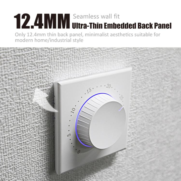 Smart Home Screenless Knob Thermostat Only With External Sensors, Dual Color LED Indicator
