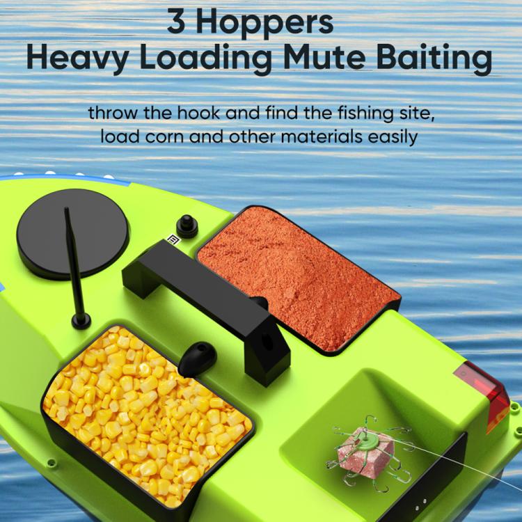 D20 Three Hoppers Smart Control Fishing Bait Boat Support GPS Built-in Light Strip