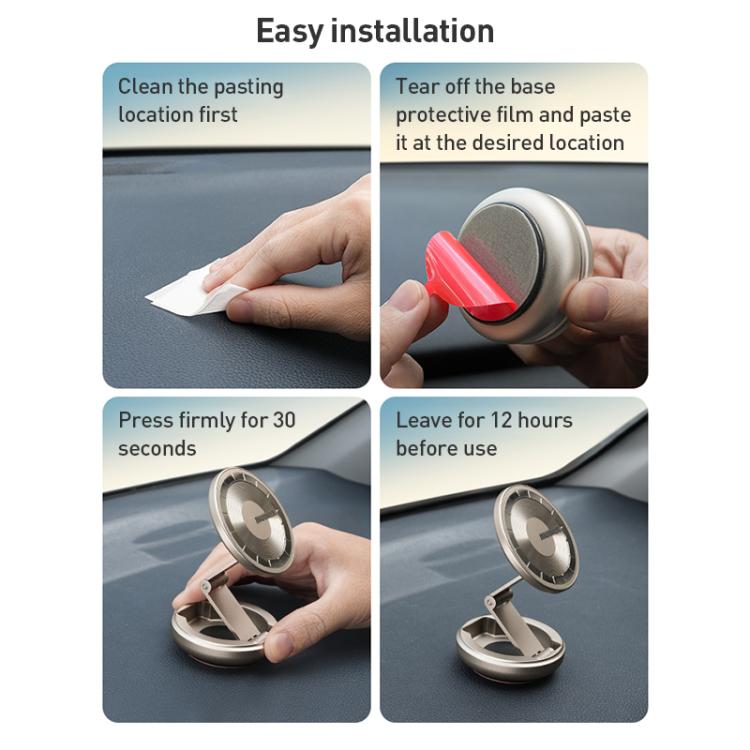 MOMAX CM30 Pac Mount Universal Transparent Magnetic Rotating Car Holder