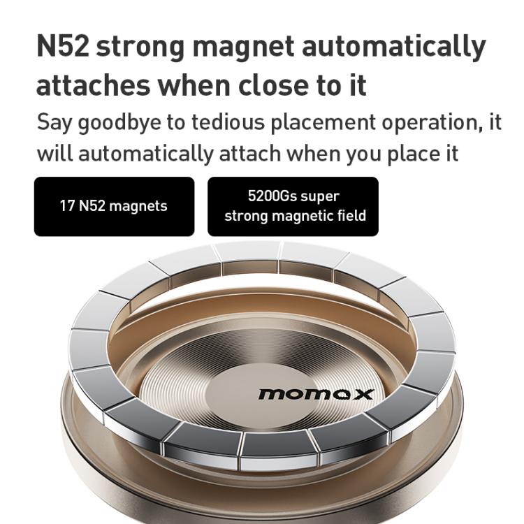 MOMAX CM35 1-Move Relaxaire Aluminum Alloy Magnetic Car Aromatherapy Holder