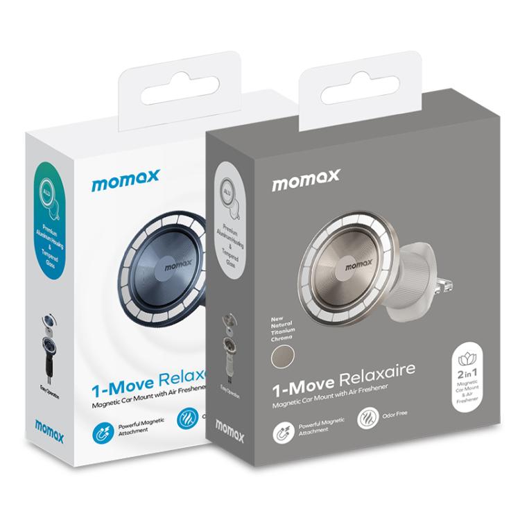 MOMAX CM35 1-Move Relaxaire Aluminum Alloy Magnetic Car Aromatherapy Holder