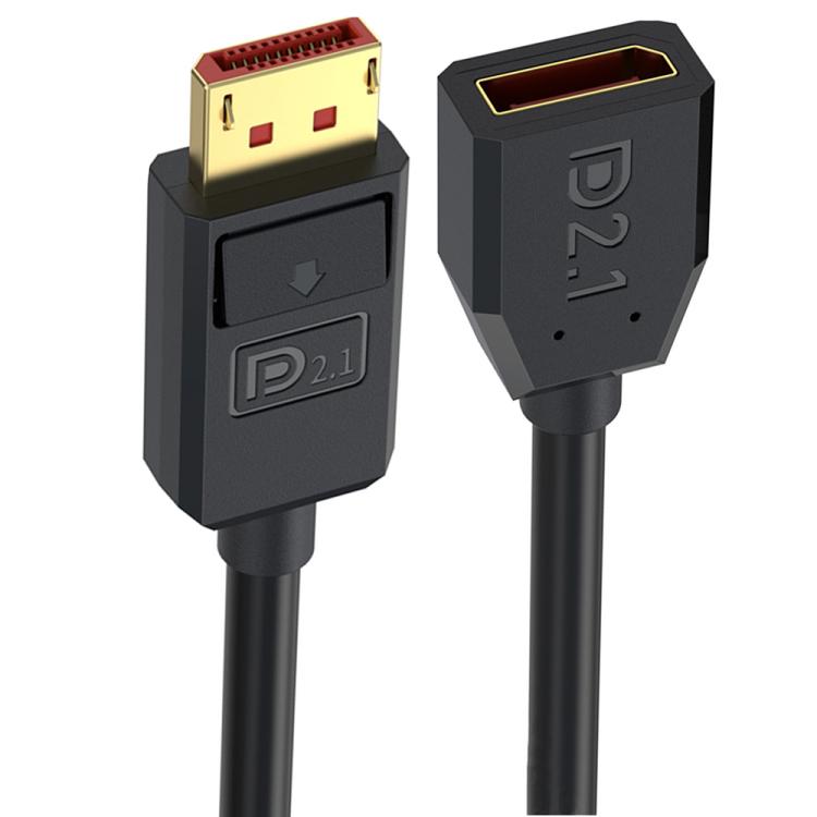 52Gbps 16K 30Hz DisplayPort Extension Adapter Cable, Length: 50cm, DP2.1 Male to DP2.1 Female Straight, DP2.1 Male to DP2.1 Female Upper Elbow, DP2.1 Male to DP2.1 Female Down Elbow, DP2.1 Male to DP2.1 Female Left Elbow                                ...