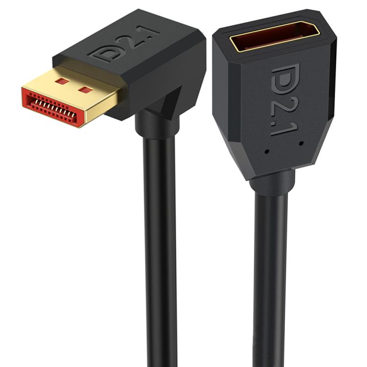 52Gbps 16K 30Hz DisplayPort Extension Adapter Cable, Length: 50cm, DP2.1 Male to DP2.1 Female Straight, DP2.1 Male to DP2.1 Female Upper Elbow, DP2.1 Male to DP2.1 Female Down Elbow, DP2.1 Male to DP2.1 Female Left Elbow                                ...