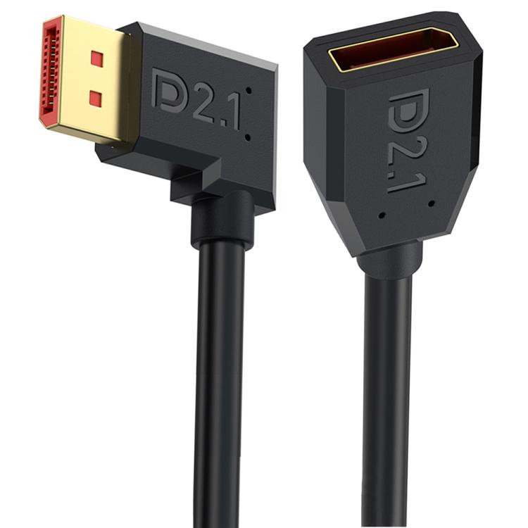 52Gbps 16K 30Hz DisplayPort Extension Adapter Cable, Length: 50cm, DP2.1 Male to DP2.1 Female Straight, DP2.1 Male to DP2.1 Female Upper Elbow, DP2.1 Male to DP2.1 Female Down Elbow, DP2.1 Male to DP2.1 Female Left Elbow                                ...