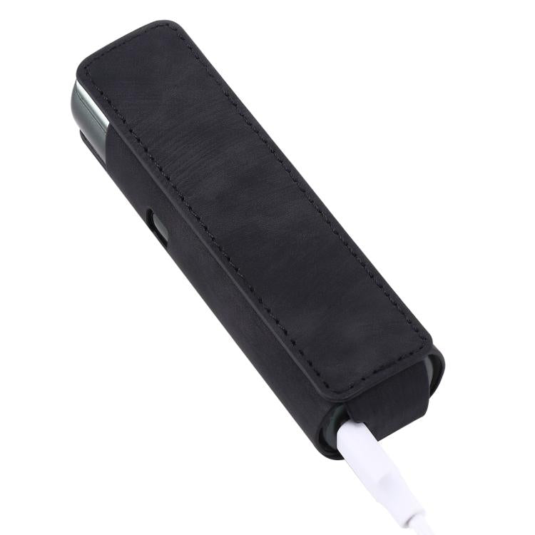 Frosted Retro PU Leather Electronic Cigarette Case, For lil Solid 3.0