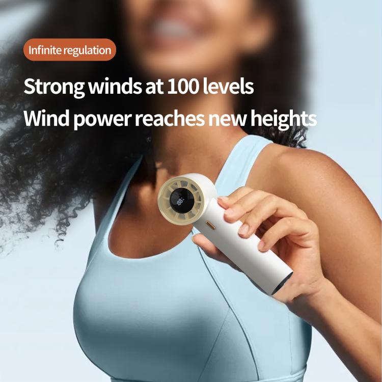 HX-F368 Smart Digital Display High Speed Handheld Fan