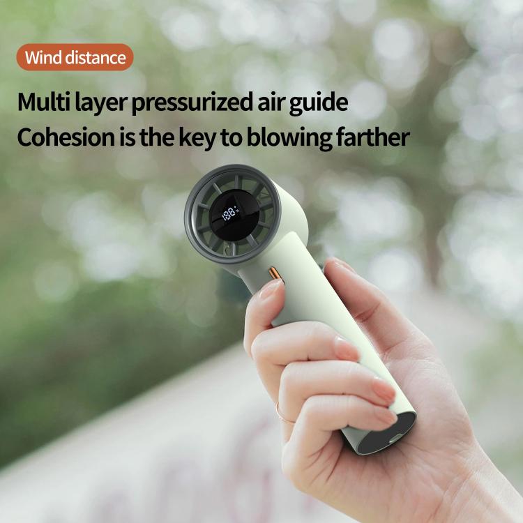 HX-F368 Smart Digital Display High Speed Handheld Fan