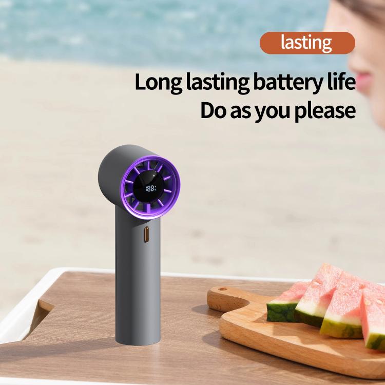 HX-F368 Smart Digital Display High Speed Handheld Fan