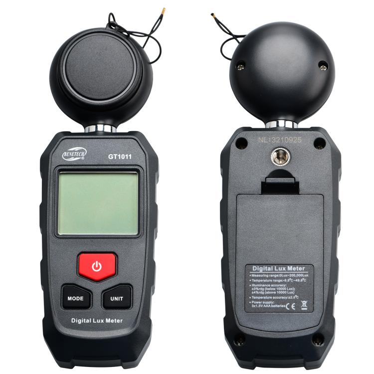 BENETECH GT1011 Digital Lux Meter Industrial Lighting Measuring