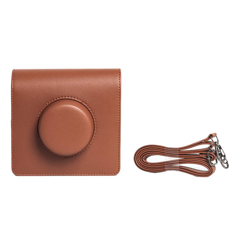 Full Body Leather Camera Case Bag with Strap, For FUJIFILM instax WIDE Evo
