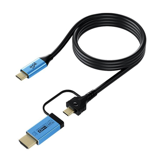 YCE-V292 2 in 1 Type-C to Type-C and HDMI2.0 Adapter Cable