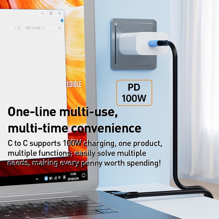 YCE-V292 2 in 1 Type-C to Type-C and HDMI2.0 Adapter Cable