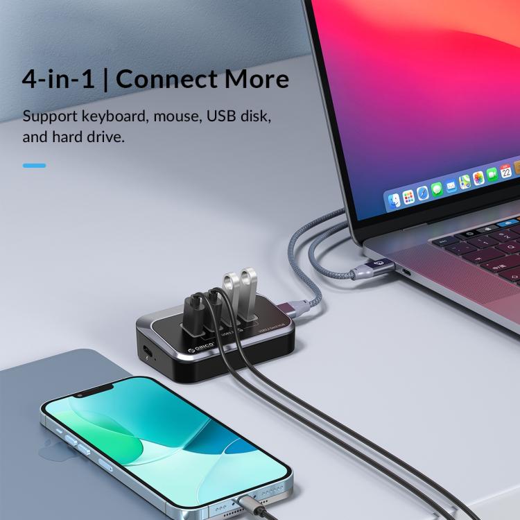 ORICO M32A2C-G2 4 in 1 Type-C to Dual Type-C and Dual USB3.2 Docking Hub