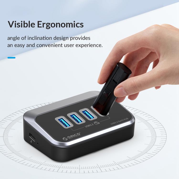 ORICO M32A2C-G2 4 in 1 Type-C to Dual Type-C and Dual USB3.2 Docking Hub