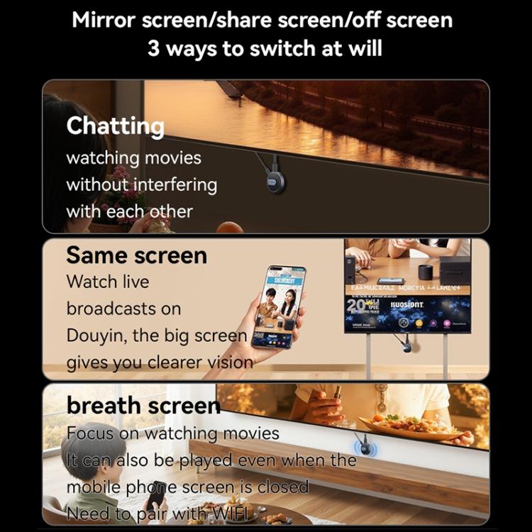 Yesido TV15 Wireless Display Adapter 2.4GHz / 5GHz WiFi Screen Mirroring Dongle