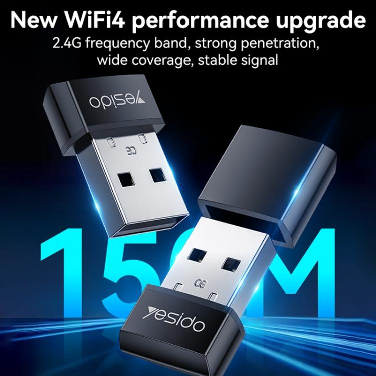 Yesido WP10 WiFi Wireless Dongle 150Mbps High Speed USB Wireless Adapter