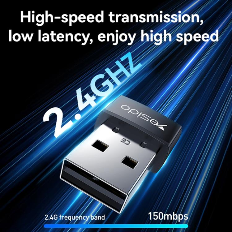 Yesido WP10 WiFi Wireless Dongle 150Mbps High Speed USB Wireless Adapter