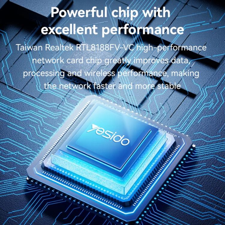 Yesido WP10 WiFi Wireless Dongle 150Mbps High Speed USB Wireless Adapter