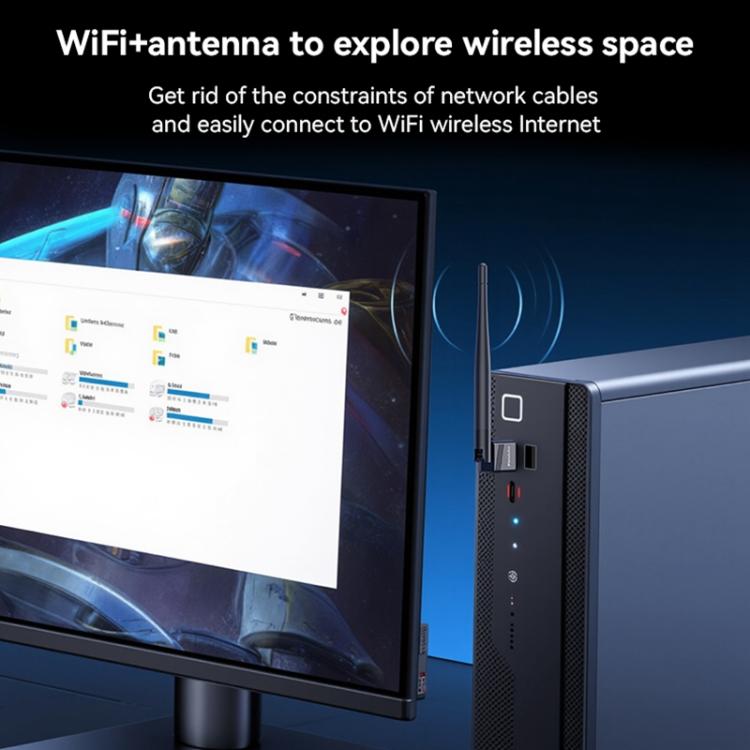 Yesido WP11 WiFi4 Wireless Dongle 150Mbps High Speed USB Adapter with External Antenna