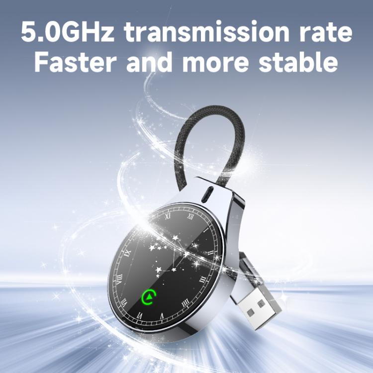 USB Wired to Wireless Car CarPlay Box Adapter, with Type-C Adapter, Constellation