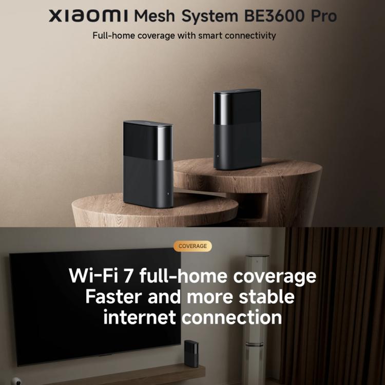 Xiaomi Whole Home Router BE3600 Pro WiFi 7 Bluetooth Mesh Gateway 2.5G Port Dual Band
