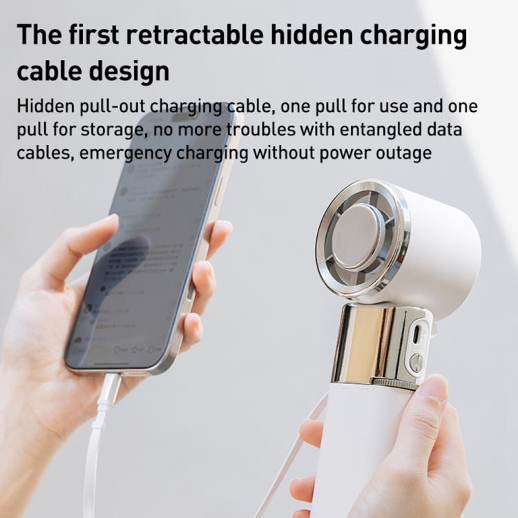 MF119 High Speed Ice Compress Handheld Fan with Retractable Cord