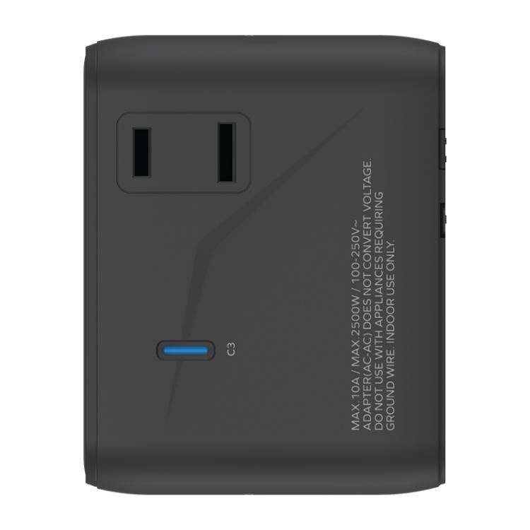MOMAX UA22 1-World2 70W Dual AC Mini GaN Global Travel Fast Charging Socket