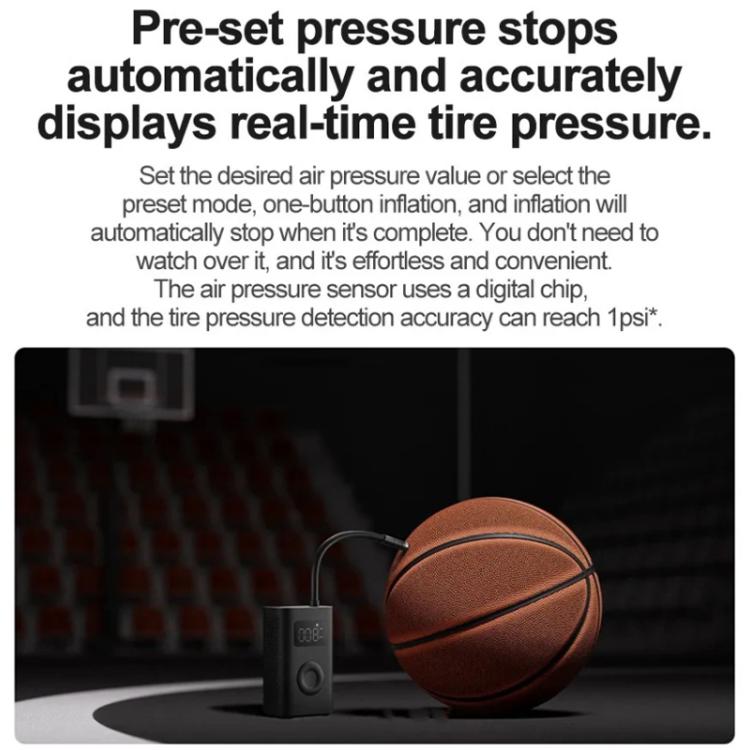Xiaomi Mijia Air Pump 2D Portable Electric Air Compressor For Motorcycle Car Basketball