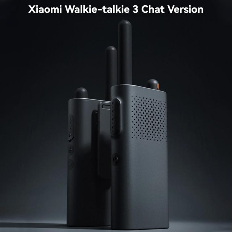Original Xiaomi Walkie Talkie 3 Chat Version Support 1-5km Intercom Distance, APP Writing Frequency