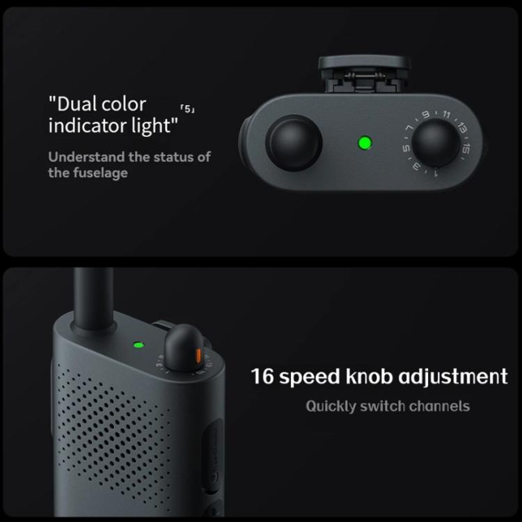 Original Xiaomi Walkie Talkie 3 Chat Version Support 1-5km Intercom Distance, APP Writing Frequency