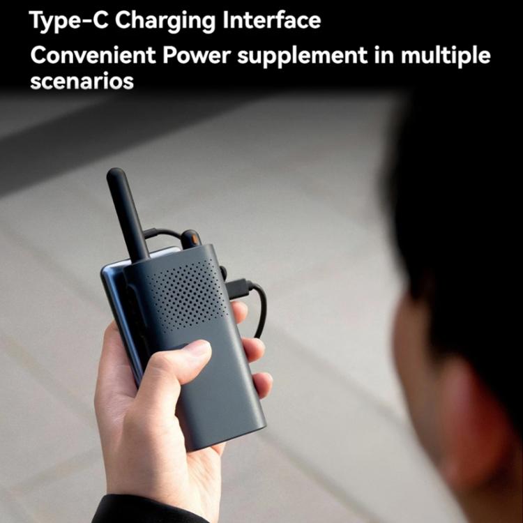 Original Xiaomi Walkie Talkie 3 Chat Version Support 1-5km Intercom Distance, APP Writing Frequency