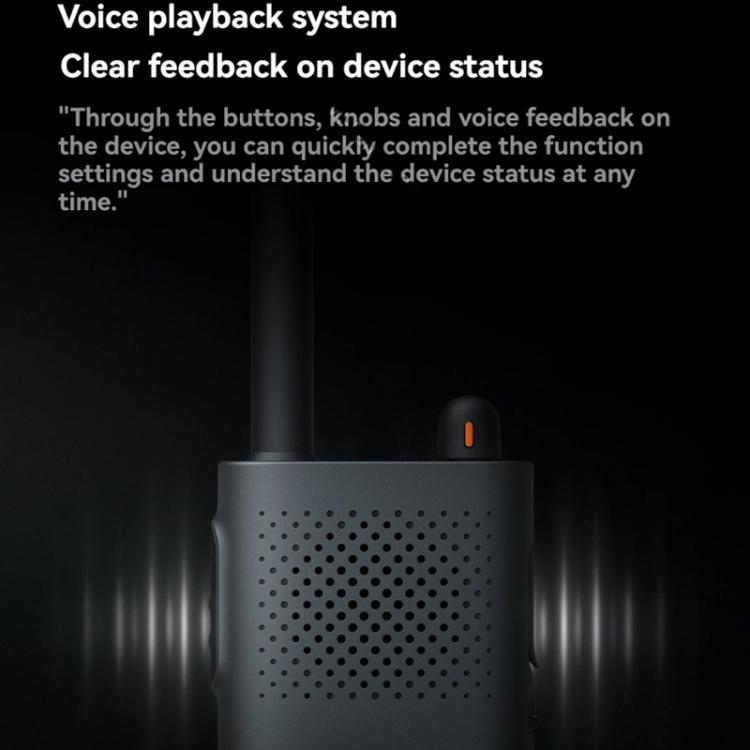 Original Xiaomi Walkie Talkie 3 Chat Version Support 1-5km Intercom Distance, APP Writing Frequency