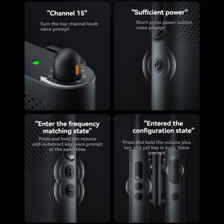 Original Xiaomi Walkie Talkie 3 Chat Version Support 1-5km Intercom Distance, APP Writing Frequency