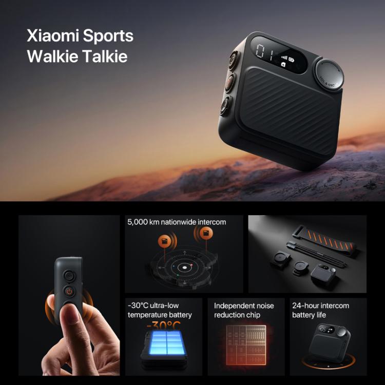 Original Xiaomi Sports Walkie Talkie, Support 5000km Intercom Distance