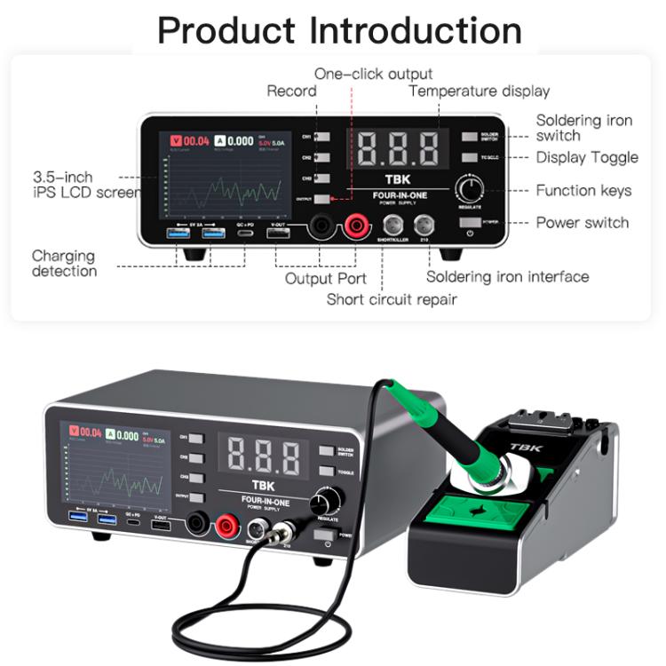 TBK-219 20V / 5A All-purpose Integrated Workstation Power Supply with C210 Soldering Iron