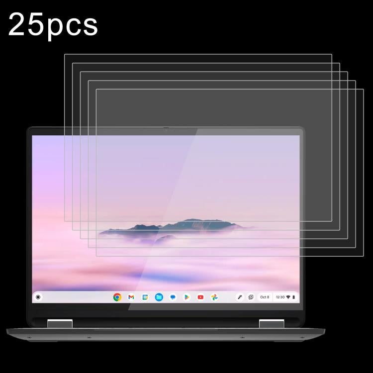 25pcs 9H 0.3mm Explosion-proof Tempered Glass Film, For Lenovo Yoga Pad Pro 14.5 inch, For Lenovo IdeaPad Slim 3 Gen10 14, For Lenovo IdeaPad Slim 5 Light 14, For Lenovo IdeaPad Slim 3 Gen8 15.6, For Lenovo Chromebook 100e 11.6                         ...