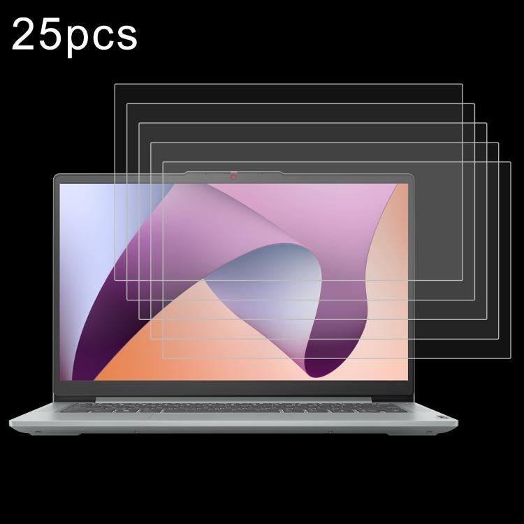 25pcs 9H 0.3mm Explosion-proof Tempered Glass Film, For Lenovo Yoga Pad Pro 14.5 inch, For Lenovo IdeaPad Slim 3 Gen10 14, For Lenovo IdeaPad Slim 5 Light 14, For Lenovo IdeaPad Slim 3 Gen8 15.6, For Lenovo Chromebook 100e 11.6                         ...